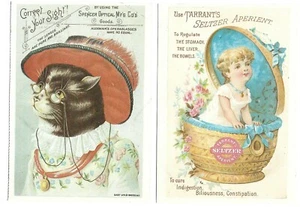 1986 ANTIQUE ADVERTISING REPRO'S , POST CARDS - Picture 1 of 6