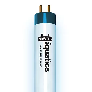 iQuatics Aquarium Fish Tank Fluorescent Light T5, AquaBlue 50:50, 39w 850mm 34" - Picture 1 of 6