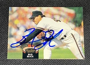 Bud Black San Francisco Giants Signed Auto 1992 Topps Stadium Club Card #55 COA - Picture 1 of 3