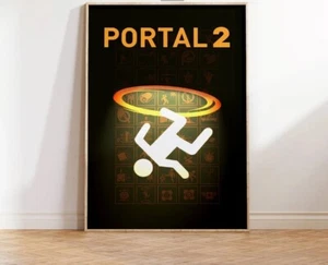 Portal 2 Poster, Unique Video Game Wall Art, High Quality Print 9 - Picture 1 of 3