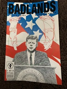 Badlands #1 (Dark Horse Comics 1991) John Kennedy umstrittenes JFK-Cover - Sehr guter Zustand! - Bild 1 von 2