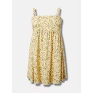 Torrid gelb Blumen ärmelloses Sommerkleid, 2, 2X, 18-20 - Bild 1 von 8