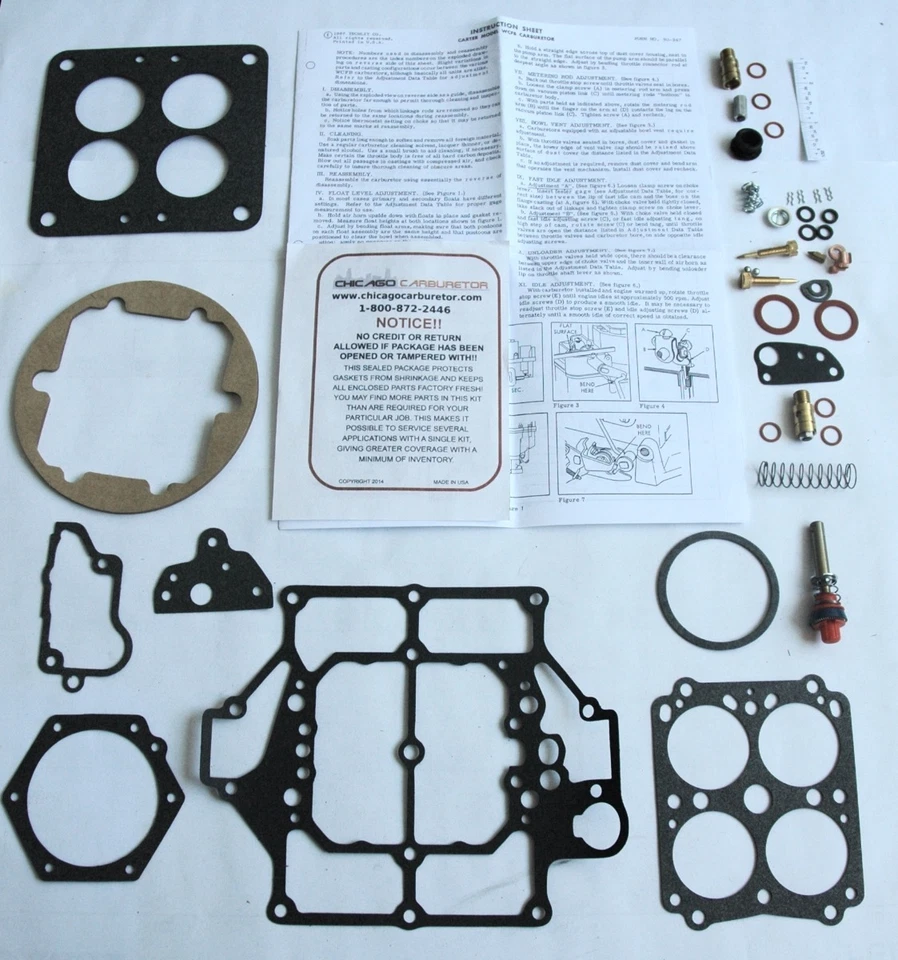 Mercury Turnpike Cruiser 1957 kit de carburador modelo WCFB 2404S 4 barriles 368 eng  Foto 1 de 2