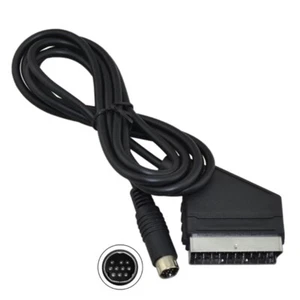 Black RGB Scart Cable AV Cord Stable Transmit for SEGA Saturn NTSC and PAL Plug - Picture 1 of 8