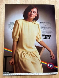 Vintage 1983 Woman at C&A Fashion Original Reklame Werbung 633 - Bild 1 von 1