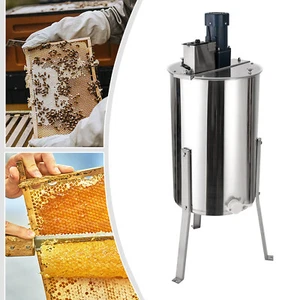 3 Frame Electric Honey Extractor Beekeeping Equip 140W Motor Clear Lid &Stand AU - Picture 1 of 13