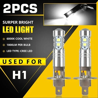 2 x H1 lampadine Led  50W 6000K  Super Bianco per fendinebbia auto - Image 1 of 4