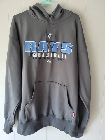 Majestic Tampa Bay Rays Therma Base Hoodie Size XL 2008 Cover