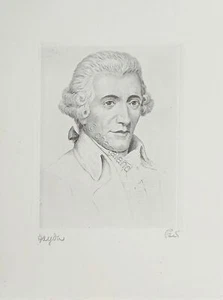 Stampa da incisione - Compositore Franz Joseph Haydn - Sec. XX - Foto 1 di 1