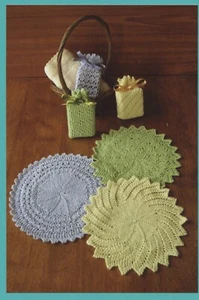 Patrón de tejido Fiber Trends #224 flores de baño paños redondos sacos de jabón - Imagen 1 de 2