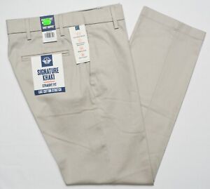 Dockers #10285 NEW Men's Flat Front Straight Fit Signature Khaki Pants MSRP $62