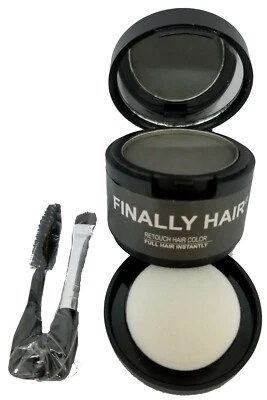 Finally Hair Fiber Dab-on Concealer Shadow Powder Cover Hair Loss, Brows, Beard - Image 1 of 4