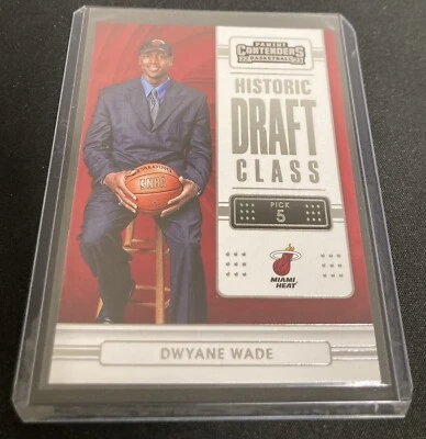 DWYANE WADE 2022-23 Contenders Historic Draft Class Card #15 Miami Heat - Image 1 of 2