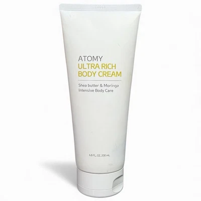 Crema corporal ultra rica Atomy 6,8 OZ, 200 ml de manteca de karité y moringa NUEVA 🆓🚚🔥 Foto 1 de 2