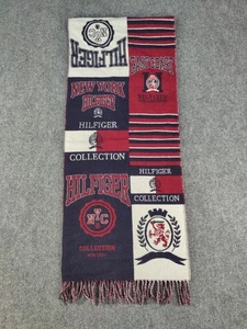 Tommy Hilfiger Collection Scarf Mens Crest East Coast NYC Classic Preppy Rare - Picture 1 of 17
