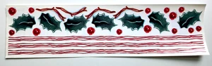Holly Berry Borders & Corners Printworks Stickers  1999  12" Long - Picture 1 of 2