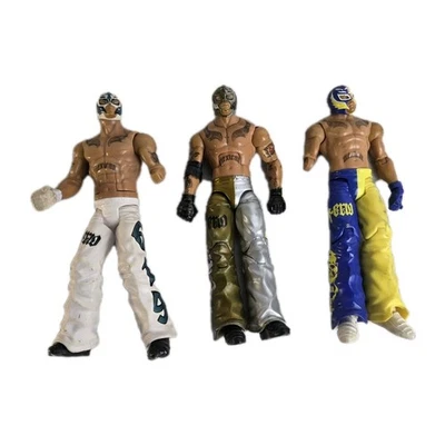 LOTE de 3 FIGURAS WWE Rey Mysterio 619 LUCHA LIBRE Mattel Sueltas PARA REPUESTOS 2010 LEER Foto 1 de 4