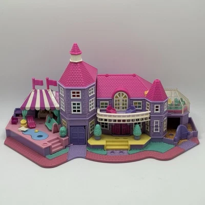 Vintage Bluebird Toys Polly Pocket Light-up Magical Mansion Pollyville 1994 READ - Image 1 of 4