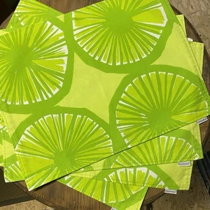Juego de 4 manteles individuales de algodón Marimekko Appelsiini Maija Isola 31 cm x 41 cm - Imagen 1 de 13