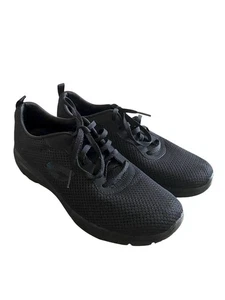 Skechers Womens Wide Fit Air Cooled Memory Black Sneakers 13070W Size US 8 - Picture 1 of 5