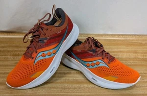 Saucony Mens Ride 16 Marigold Lava Orange Blue Size 9.5 S20830-25 - Picture 1 of 18