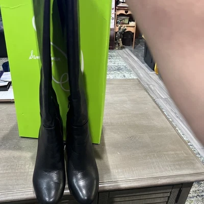 Sam Edelman Women's Black Leather Shauna Tall Boots 7 1/2 M - Image 1 of 4