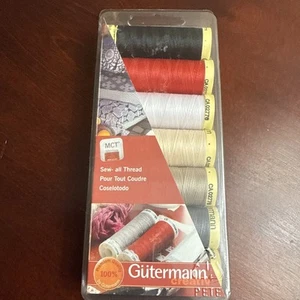 Gutermann Sew-All Polyester Thread Set 7 Spools-Basic 742716 - Picture 1 of 2