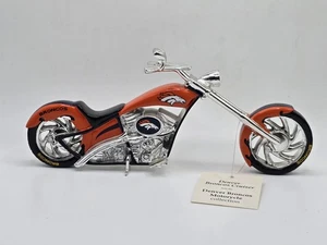 The Hamilton Collection Denver Broncos Cruiser Motorcycle Figurine 2014 Limited - Picture 1 of 14
