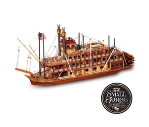 OcCre. Steamboat Mississippi, Wooden Model Kit. OC-14003. Scale 1:80. NEW - Bild 1 von 10