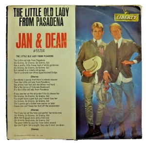 Jan & Dean - Rock Liberty 45 RPM- Little Old Lady From Pasadena / Mighty GTO VG+ - Picture 1 of 4