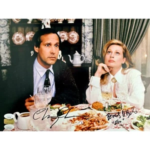 Chevy Chase / Beverly D'Angelo handsigniertes Weihnachtsurlaub 11x14 Foto JSA - Bild 1 von 7