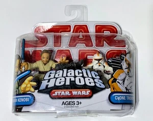 Star Wars Galactic Heroes ROTS Obi-Wan Kenobi & Clone Trooper versiegelt 2009 - Bild 1 von 4