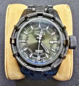 Men's Invicta Reserve 5945 Automatic Watch 50mm Black Stainless Steel Pre-Loved - Picture 1 of 9