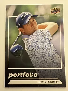 2023-24 UD Portfolio Golf #154 JUSTIN THOMAS - Picture 1 of 2