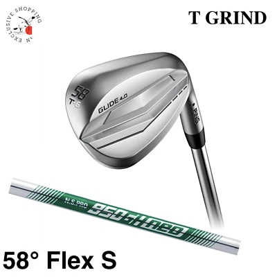 Ping Glide 4.0 T Grind Wedge Club 58° N.S.PRO 950GH Neo Steel Shaft Flex S Men  - Image 1 of 4