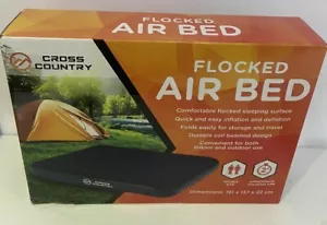 NEW Cross Country Camping Airbed Flockd Inflatable Mattress DBL Blow Up Bed BD83 - Picture 1 of 5