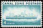 Canal Zone - 1958 - 4 Cents Greenish Blue S.S. Ancon Ship Issue # 149 Mint F-VF