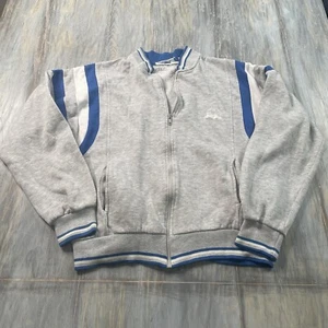 Vintage Christian Dior Monsieur Track Jacket Felpa Uomo Grande Grigio Blu - Foto 1 di 3