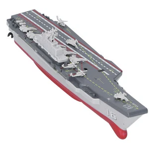 Barco de control remoto 2.4G RC acorazado militar portaaviones - Imagen 1 de 20