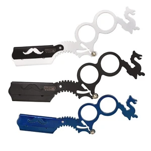Barber Salon Straight Cut Throat Wet Shaving Razor 3 Colours Dragon Design - Picture 1 of 4
