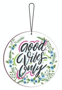 Good Vibes Only da Appendere a Parete Decorazione Casa Ufficio Articolo Citazioni Positive Decorazione - Foto 1 di 3
