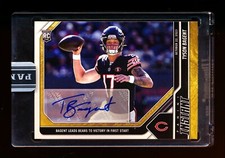 2023 PANINI INSTANT #18 TYSON BAGENT RC GOLD AUTO 1ST EVER BEARS NFL CARD #3/10!