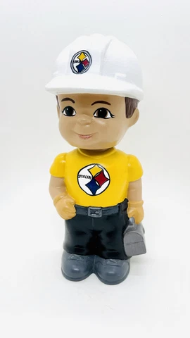 Vintage Pittsburgh Steelers Steel Worker Custom Bobblehead ONE OF A KIND MASCOT Cover