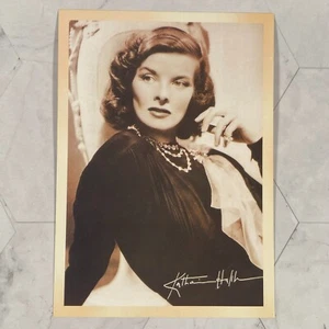 Katharine Hepburn Reproduktion Unterschrift Autogramm Foto Retro Postkarte - Bild 1 von 4