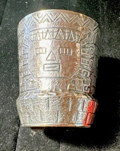 vintage Sterling Silver Camusso made in peru wine cup? very rare! 2 1/2 by 2 1/8 - Picture 1 of 8