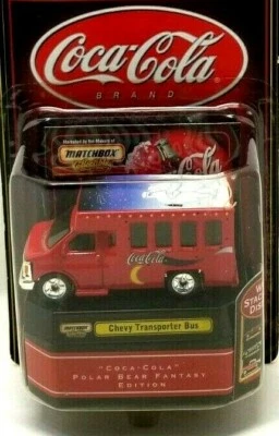Matchbox 1999 Chevy Transporter Bus Coca-Cola Collectible Polar Bear Fantasy (Z4 - Image 1 of 3