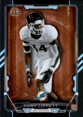 Tony Lippett 2015 Bowman Black Rainbow Parallel Rookie Card #80 - Image 1 of 2