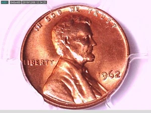 1962 P Lincoln Memorial Cent PCGS MS 64 RD 30823041 Video - Picture 1 of 3