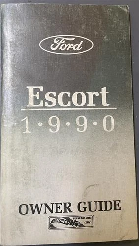 Manual Del Propietario Del Ford Escort 1990 Guía De Instrucciones - Imagen 1 de 4