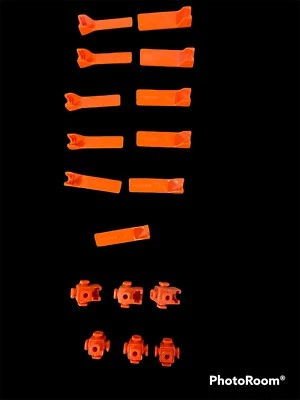 Fisher Price Construx Lote de 17 Hojas Naranja Pequeñas + Conectores Nudos USADOS X-W Foto 1 de 3